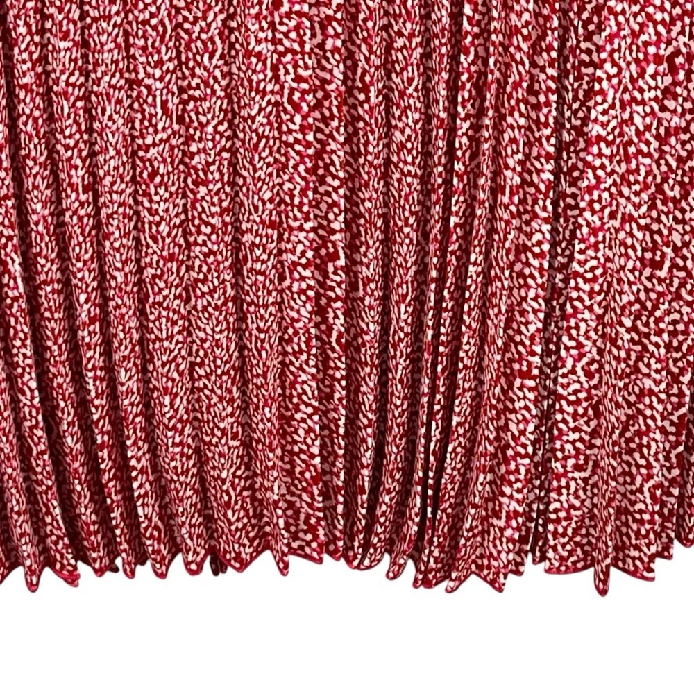Vince Camuto Pleated Red Midi Skirt Size XXL - Picture 6 of 10